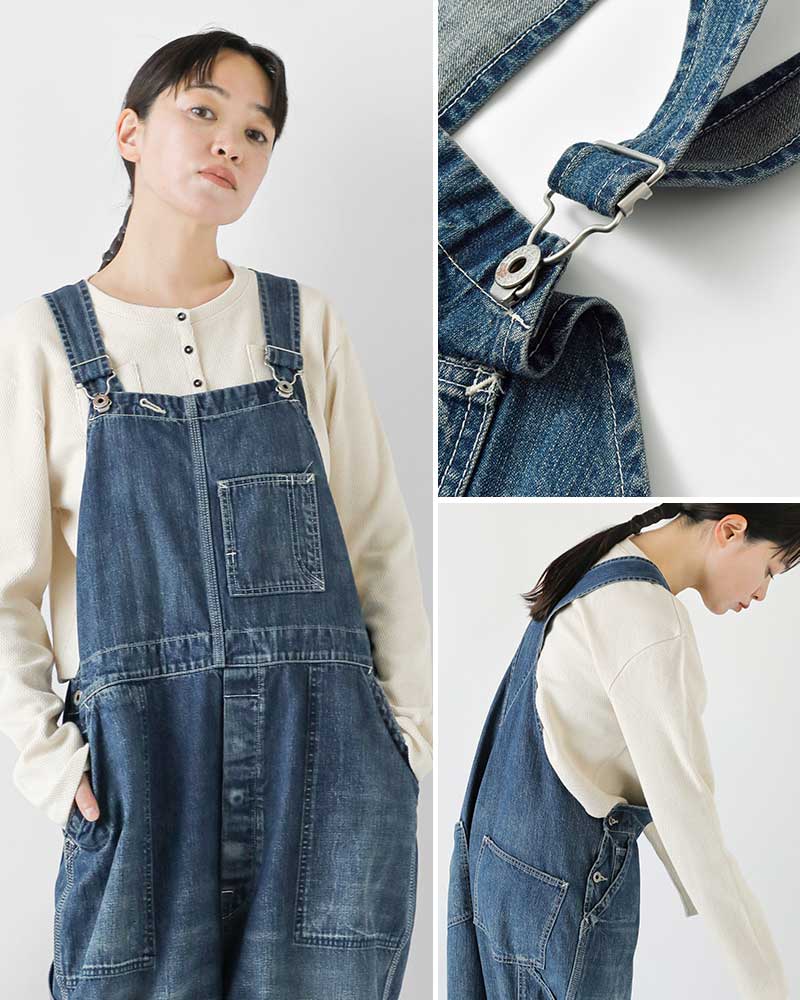 chimala（チマラ） アモスケイグ セルビッチ デニム オーバーオール