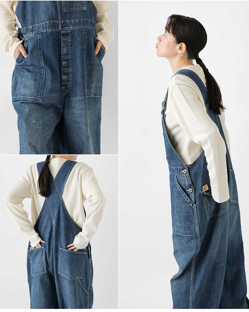 chimala（チマラ） アモスケイグ セルビッチ デニム オーバーオール