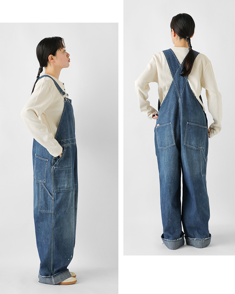 chimala（チマラ） アモスケイグ セルビッチ デニム オーバーオール