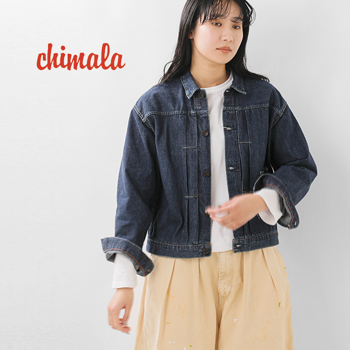 chimala（チマラ） アモスケイグデニム トラックジャケット cs41-jt12