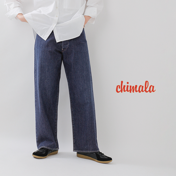 chimala（チマラ） アモスケイグデニム ウエストアジャスタブル パンツ