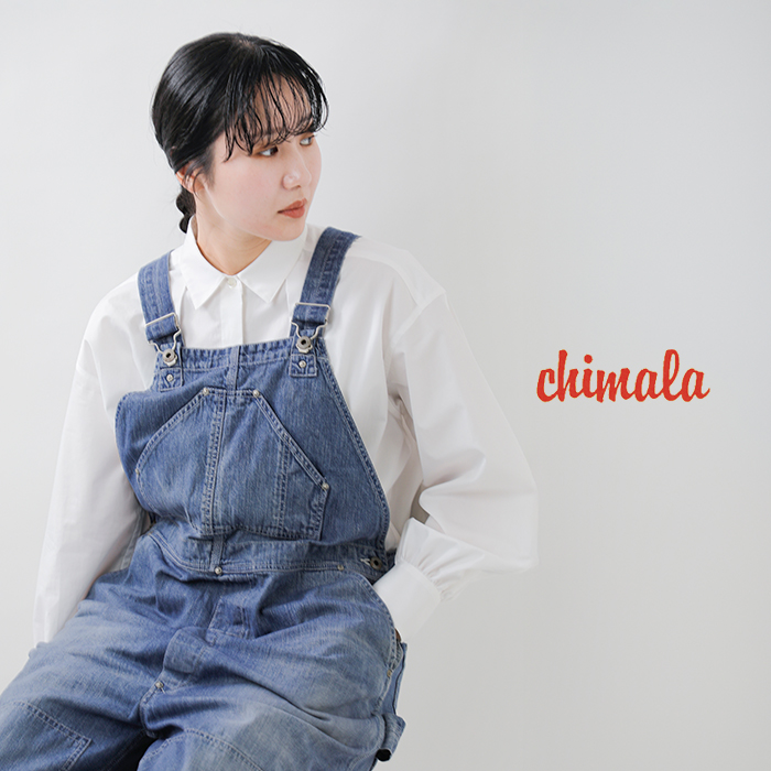 chimala（チマラ） ダブル幅デニム オーバーオール cs41-wp09