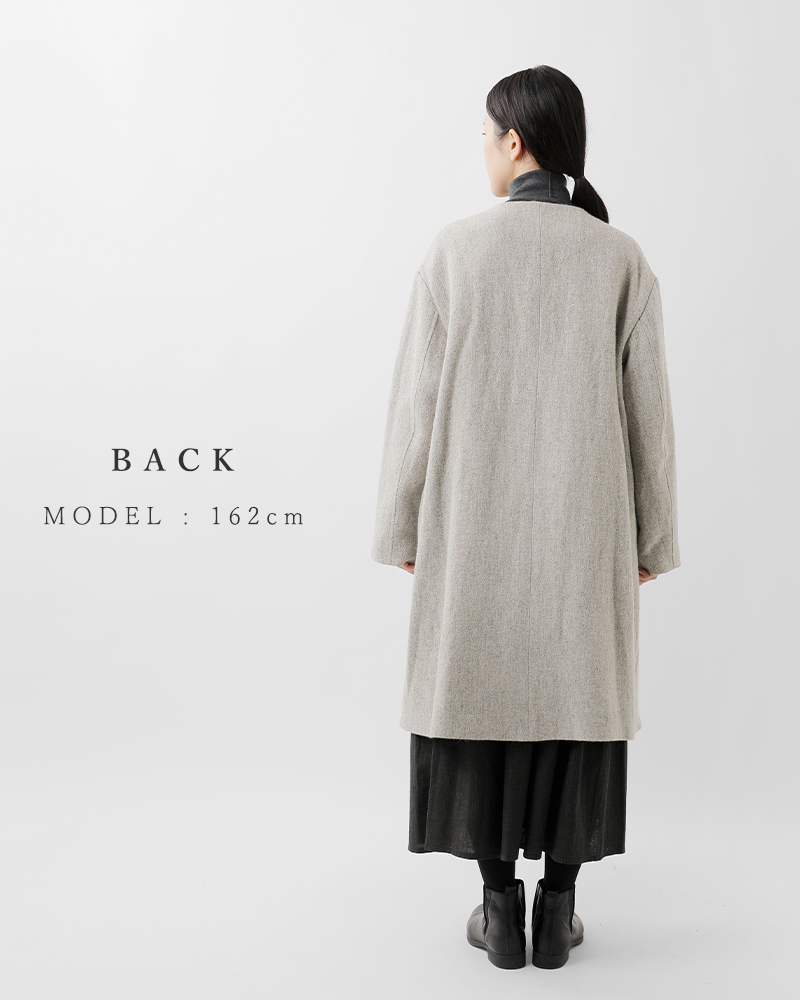 MAGALI タグ付 ヘリボーンリネンローブコート ワンピース 2way 麻 MAGALI タグ付 ヘリボーンリネンローブコート ワンピース 2way 麻