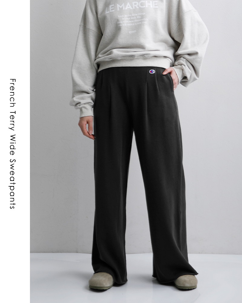Champion（チャンピオン） フレンチテリー ワイドスウェットパンツ cw