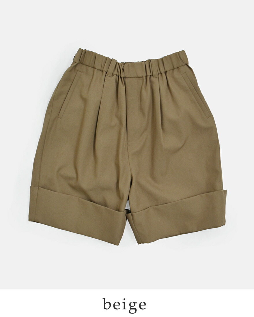 Dulcamara ドゥルカマラ 26ss ドライポリ ダブルヘムショートパンツ Dulcamara（ドゥルカマラ） セール【30%OFF】ドゥルカマラ ドライポリ