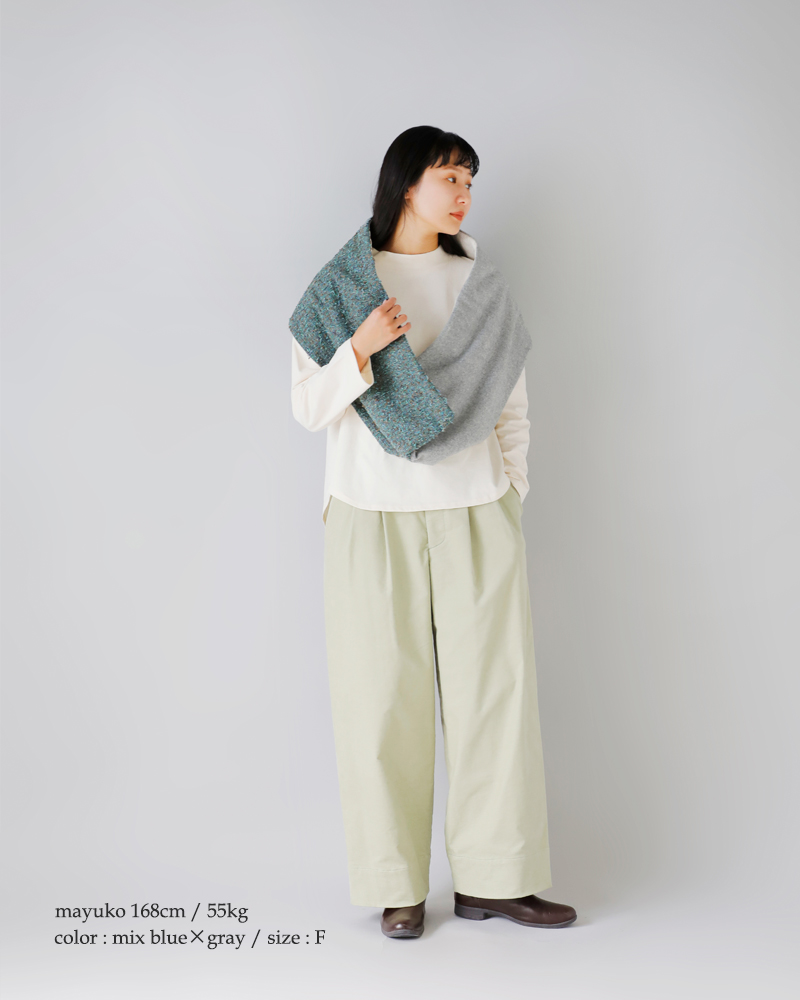 Dulcamara(ドゥルカマラ)コットンウールタターメルトンパデッドスヌードd225-g203