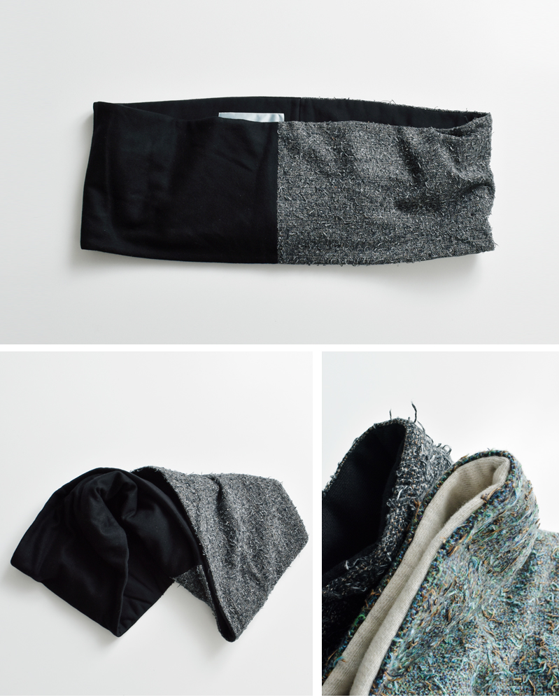 Dulcamara(ドゥルカマラ)コットンウールタターメルトンパデッドスヌードd225-g203