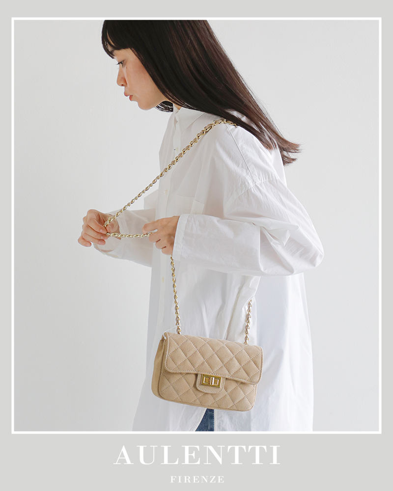 AULENTTI（オウレンティ） aranciato別注 スエード レザー チェーン