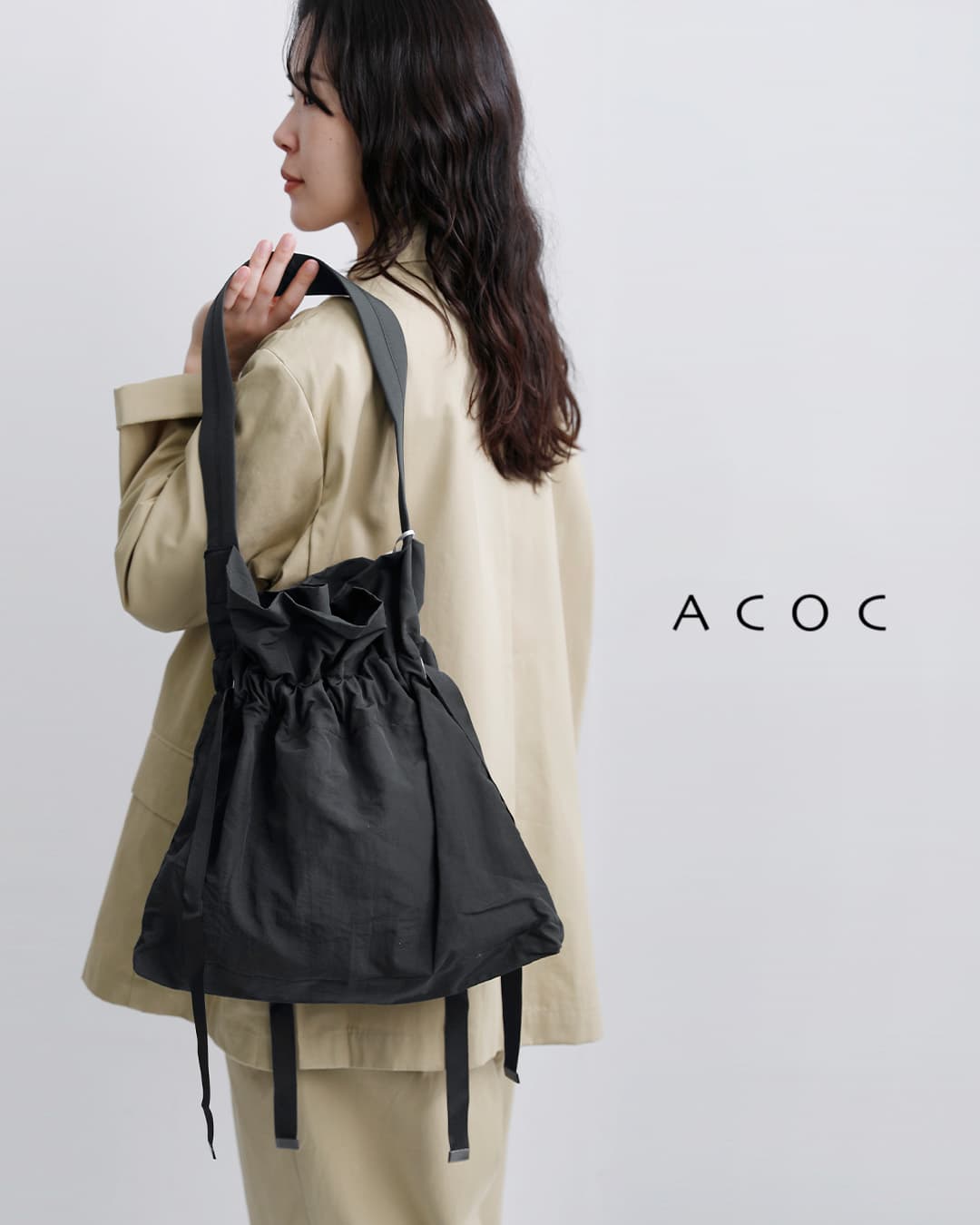 ACOC アコック ドローストリング バッグ drawstring-bag レディース