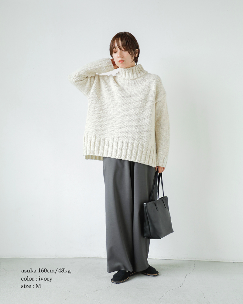 evam eva（エヴァムエヴァ） リニューウール タートルネック ニット