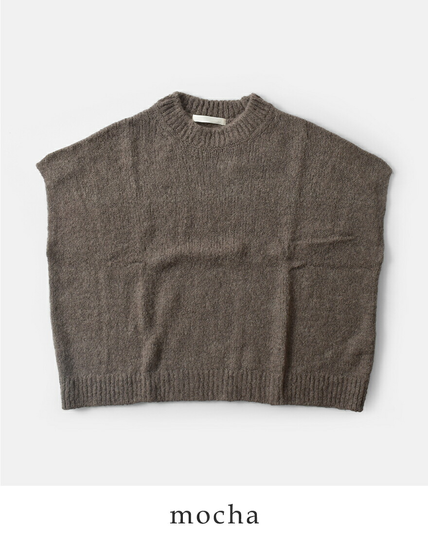 evam eva（エヴァムエヴァ） アルパカ リリー ニット ベスト e243k158