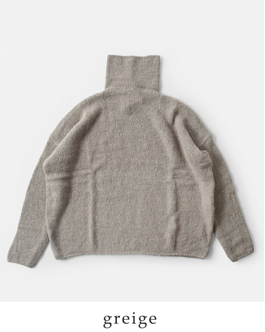 evam eva（エヴァムエヴァ） アルパカ リリー タートルネック ニット