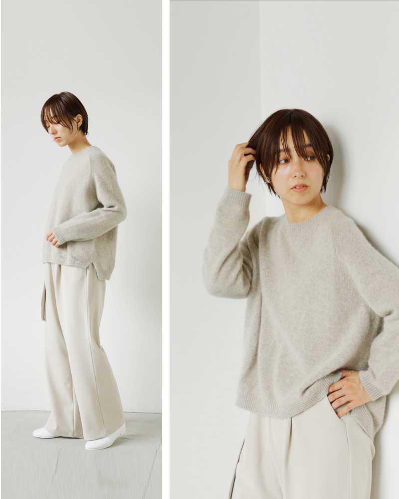 evam eva（エヴァムエヴァ） ウール フォックス ニット プルオーバー