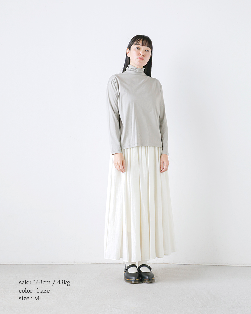 evam eva（エヴァムエヴァ） タートルネック カットソー プルオーバー