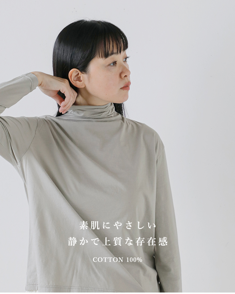 evam eva（エヴァムエヴァ） タートルネック カットソー プルオーバー