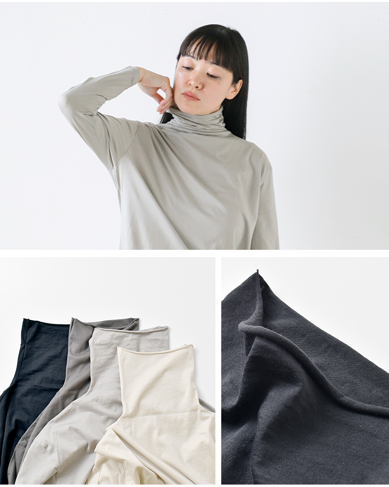 evam eva（エヴァムエヴァ） タートルネック カットソー プルオーバー