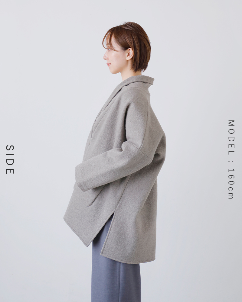 evam eva（エヴァムエヴァ） プレス ウール ローブ e253k092