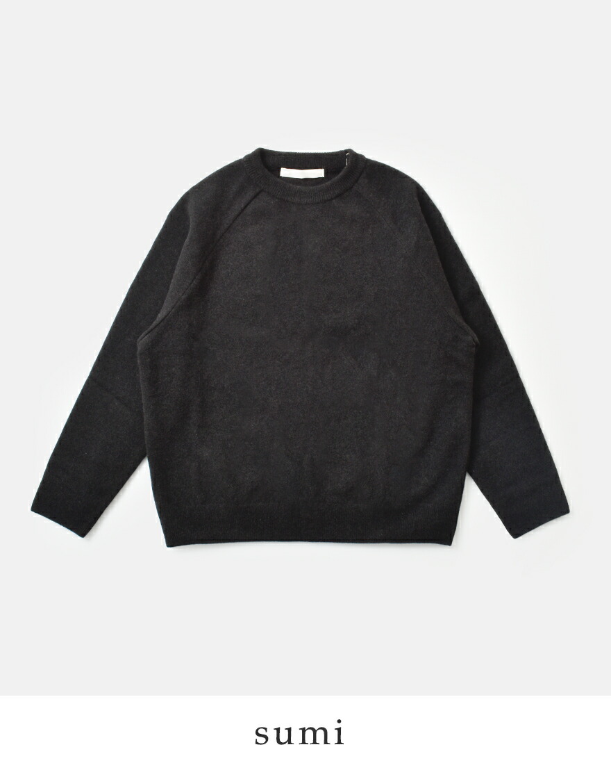 evam eva（エヴァムエヴァ） プレスウール ラグラン プルオーバー