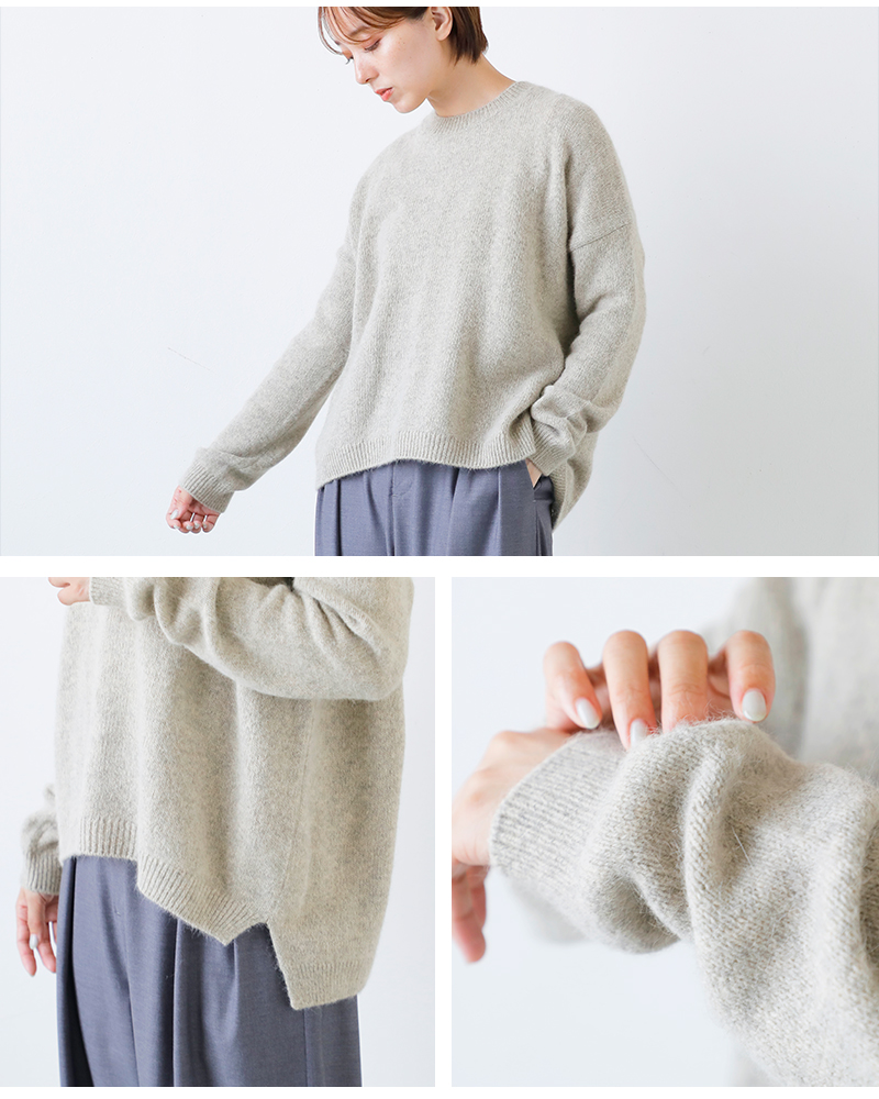 evam eva（エヴァムエヴァ） ウール フォックス プルオーバー e253k198