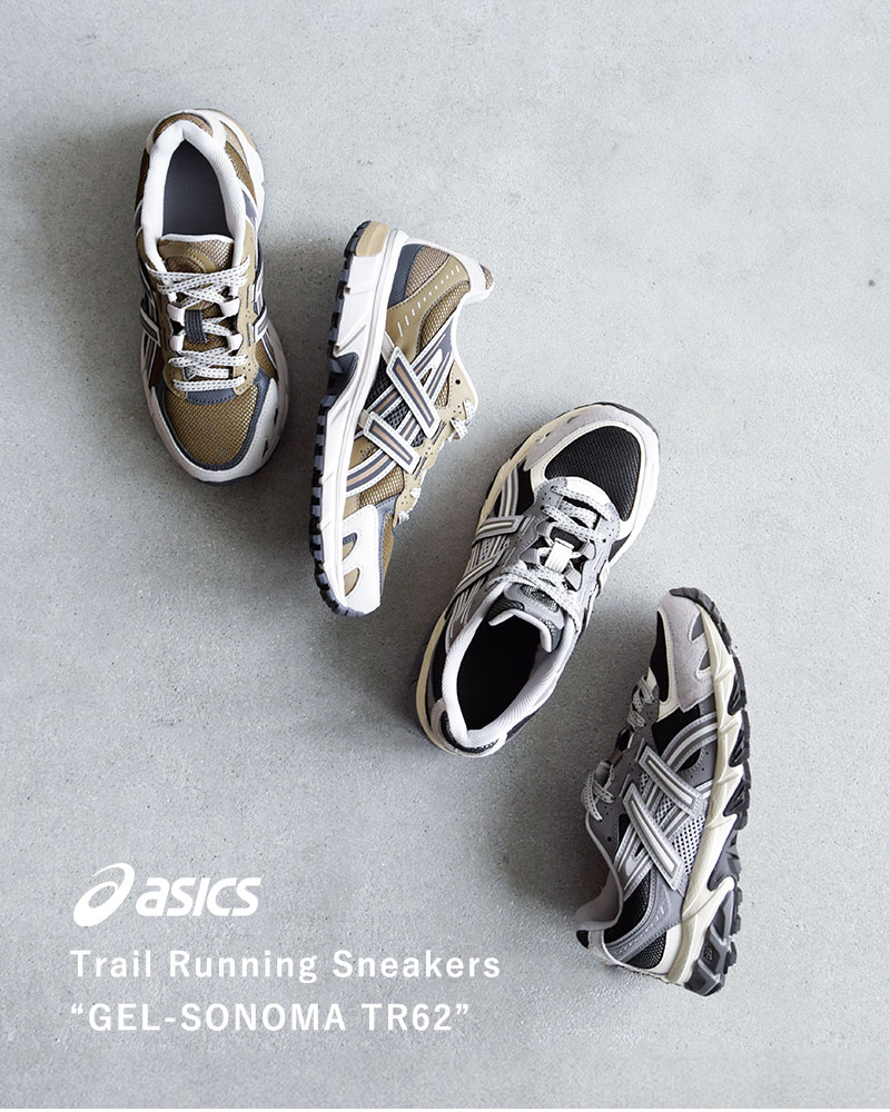 ASICS(アシックス)ゲルソノマトレイルランニングスニーカー“GEL-SONOMATR62”gel-sonoma62