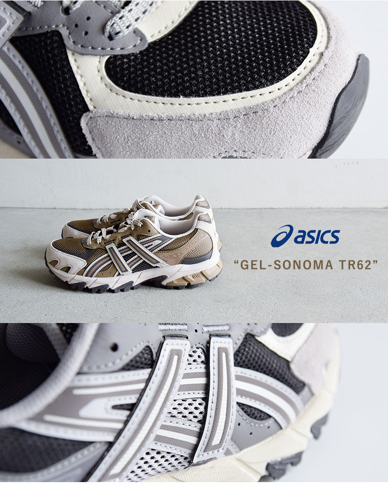 ASICS(アシックス)ゲルソノマトレイルランニングスニーカー“GEL-SONOMATR62”gel-sonoma62