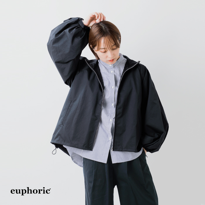 euphoric’(ユーフォリック)ボリュームスリーブジップアップブルゾン“Zip-upBlouson”eu-ct5211