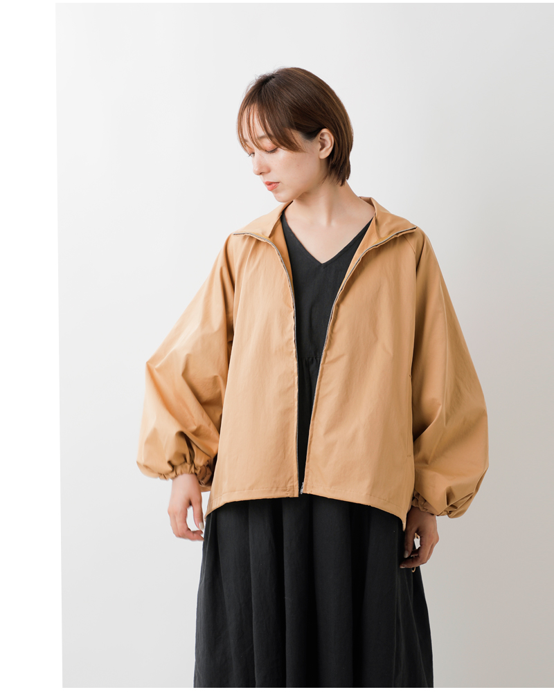 euphoric’(ユーフォリック)ボリュームスリーブジップアップブルゾン“Zip-upBlouson”eu-ct5211