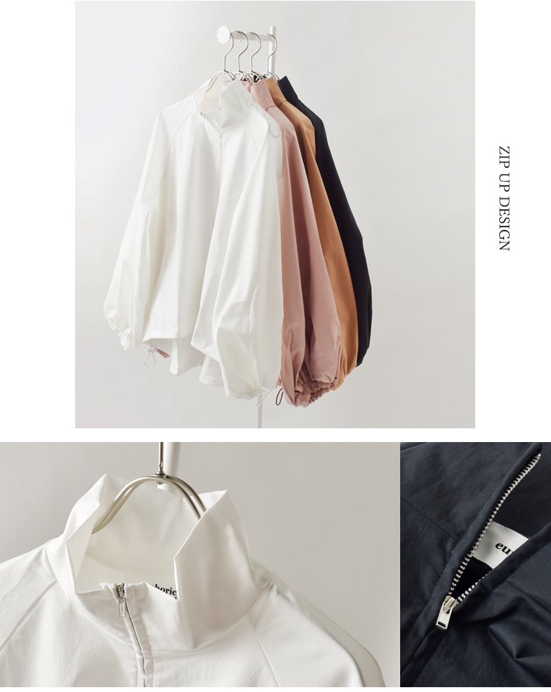 euphoric’(ユーフォリック)ボリュームスリーブジップアップブルゾン“Zip-upBlouson”eu-ct5211