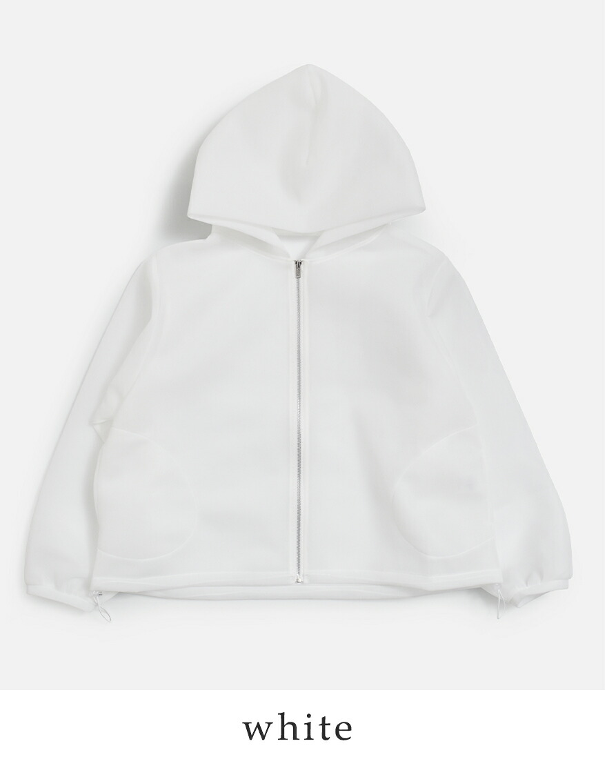 ユーフォリック euphoric' シアー ダンボール パーカー Sheer Parka eu
