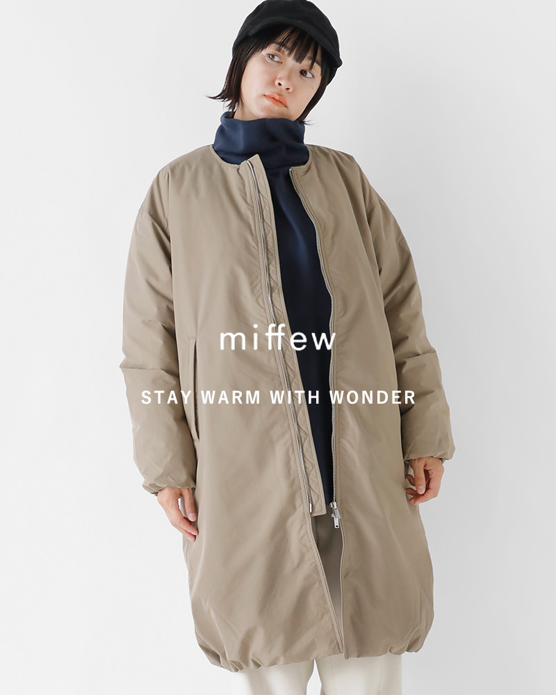 miffew ミフュー コクーン ノーカラー ダウン コート NO COLLAR DOWN COAT few23wjk5108 レディース :  few23wjk5108 : aranciato ヤフー店 - 通販 - Yahoo!ショッピング