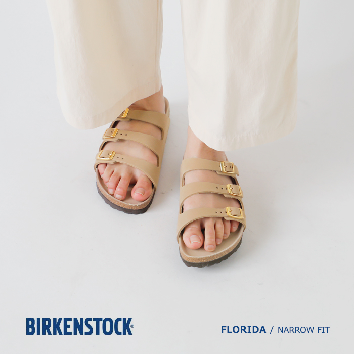 BIRKENSTOCK(ビルケンシュトック)フロリダ ヌバック レザー ナロー サンダル “Florida” florida-same1