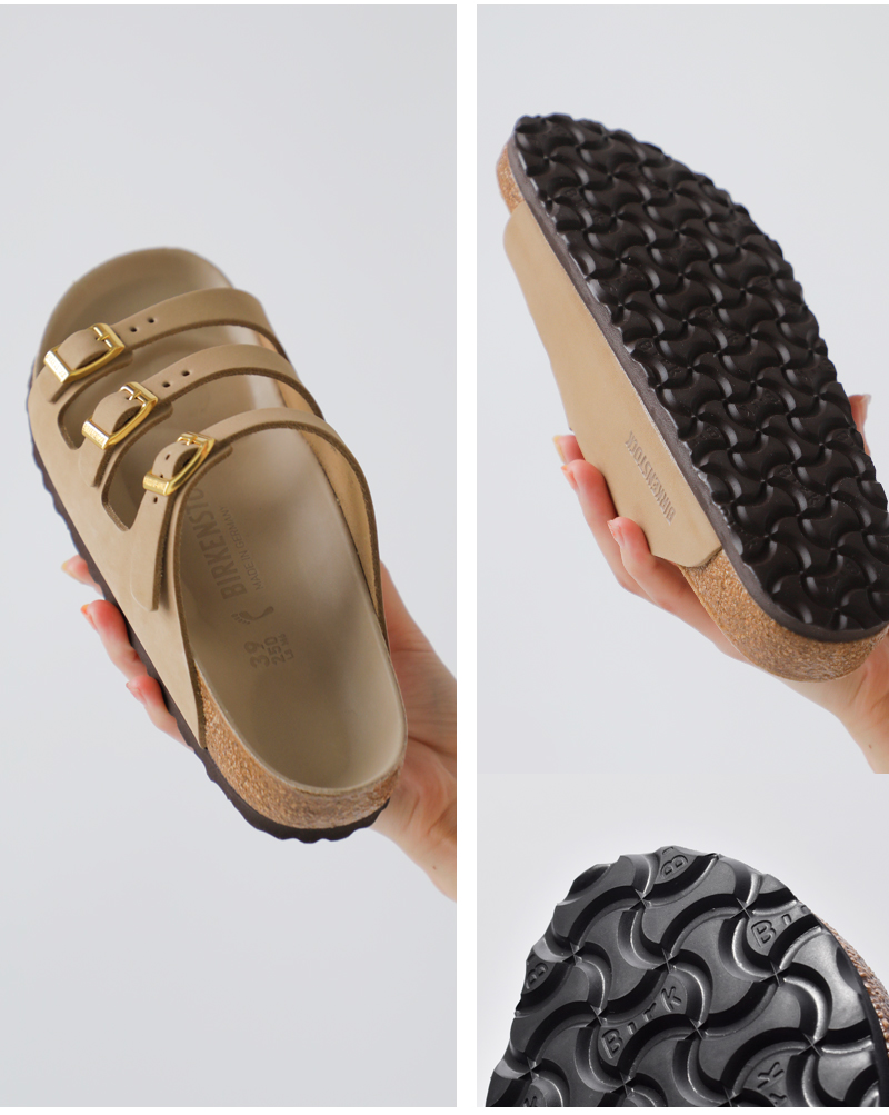BIRKENSTOCK(ビルケンシュトック)フロリダ ヌバック レザー ナロー サンダル “Florida” florida-same1
