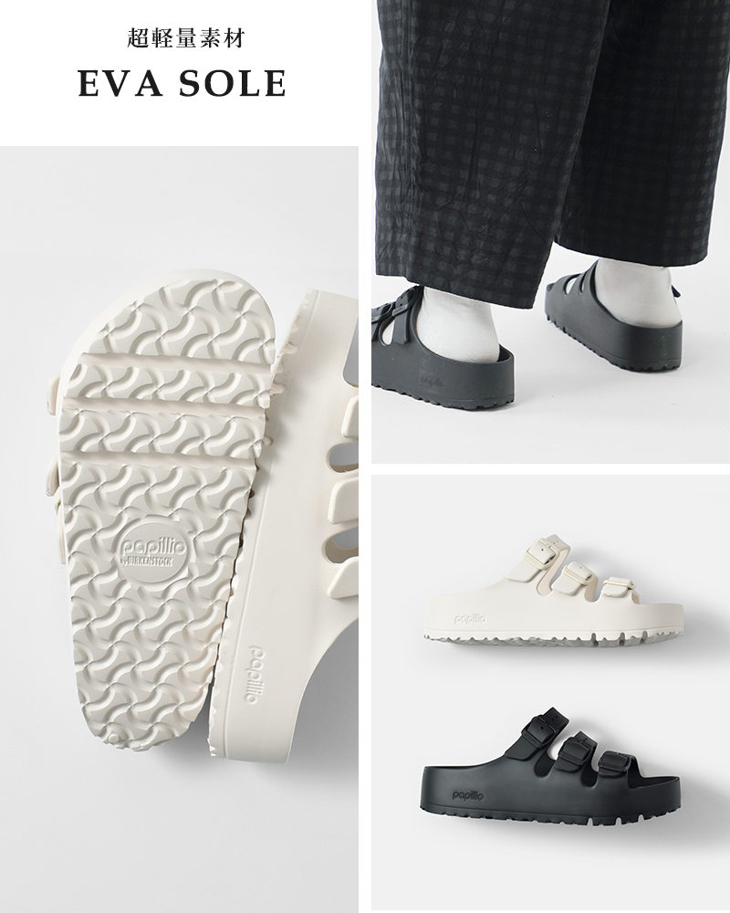 新品　未使用　papillio EVE PAP サンダル 36 スムースローズ BIRKENSTOCK パピリオ バイ ビルケンシュトック papillio by