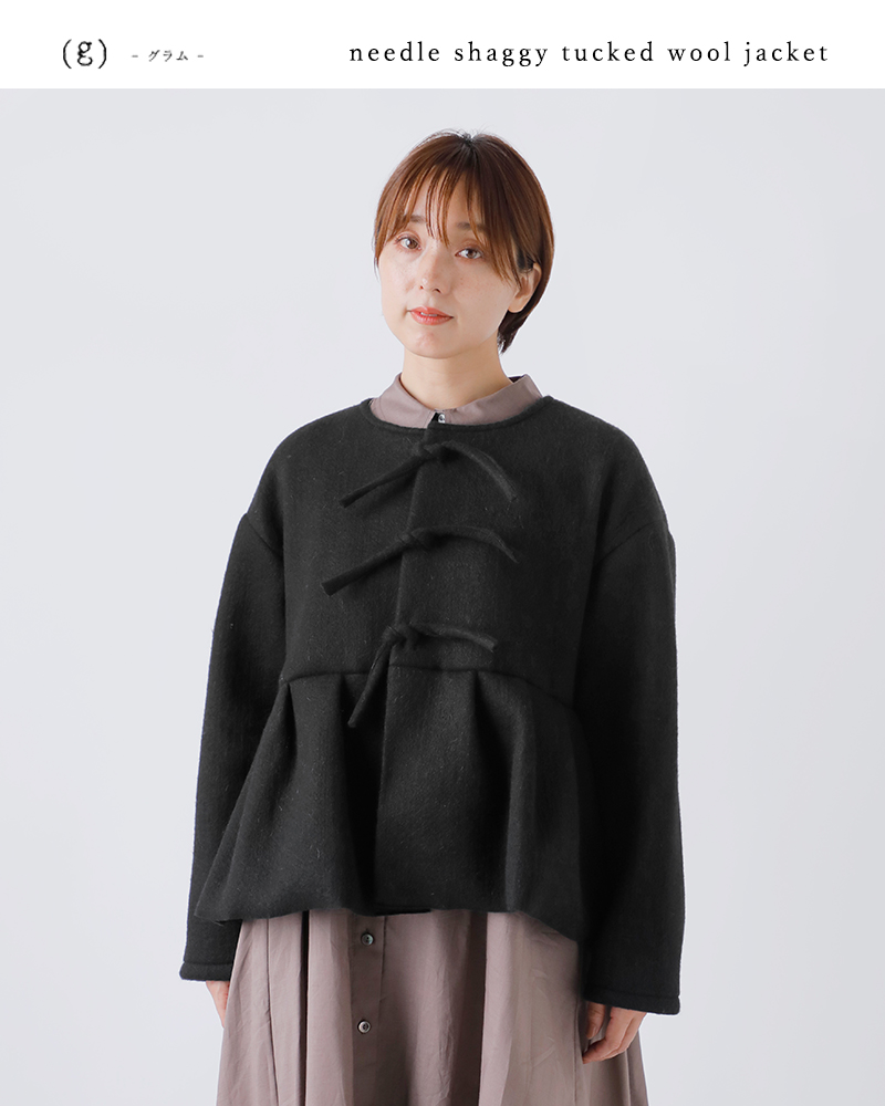 新品 Dolce.ニードルシャギージレ カーキ 新品 Dolce.ニードルシャギージレ カーキ