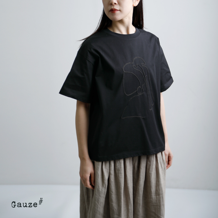 Gauze#（ガーゼ） コットン アート Tシャツ ART T-SHIRT g1167
