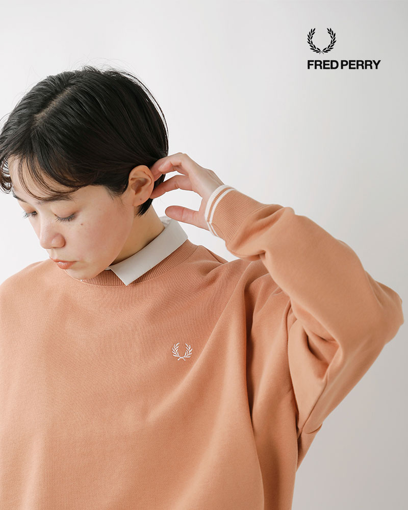 ☆】FRED PERRY フレッド ペリー コットン ティップライン スウェット