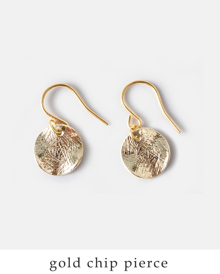 Joli&Micare(ジョリー&ミカーレ)ゴールドチップピアス&イヤリング“Gold chip earring” gdc0201/定番商品