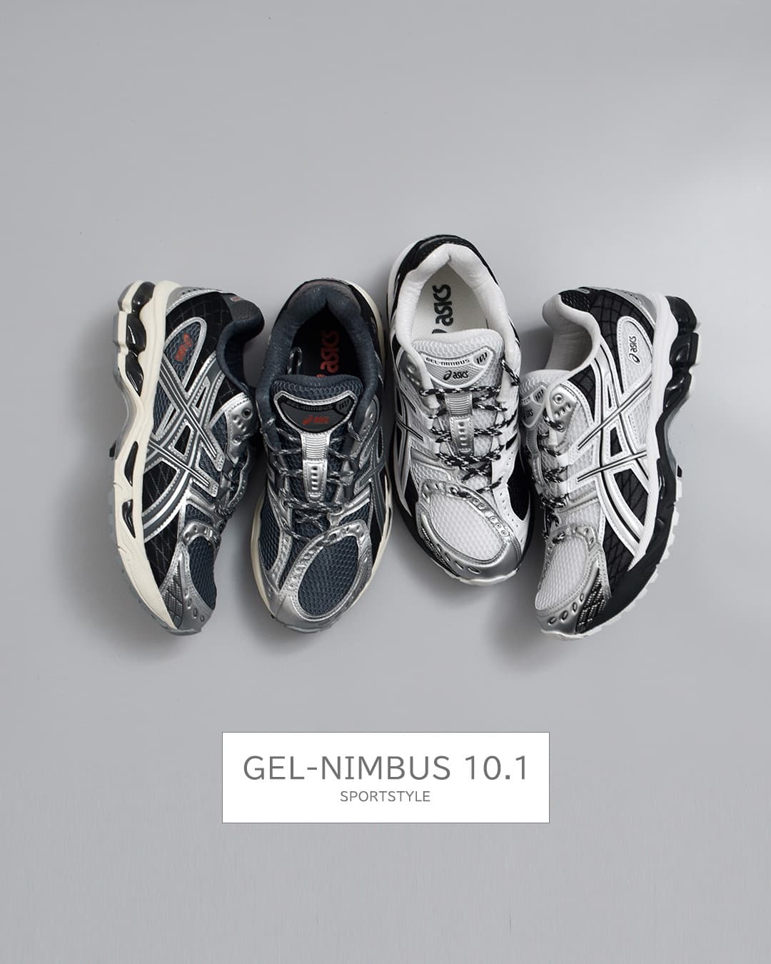 【美品】ASICS GEL-NIMBUS 10.1 24サイズ ASICS（アシックス） ゲルニンバス スポーツスタイル スニーカー GEL