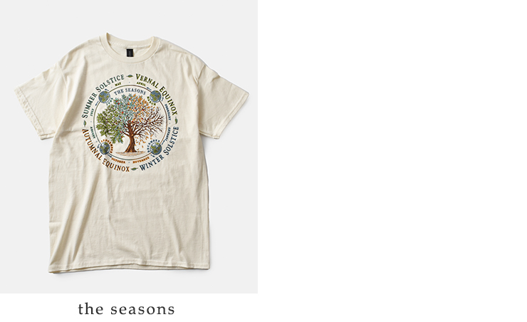 Liberty Graphics(リバティーグラフィックス)シルクスクリーンプリントナチュラルTシャツgraphic-tshirt