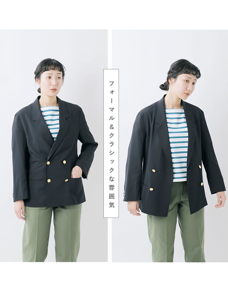 GYMPHLEX（ジムフレックス） ウールミックス ダブルブレスト