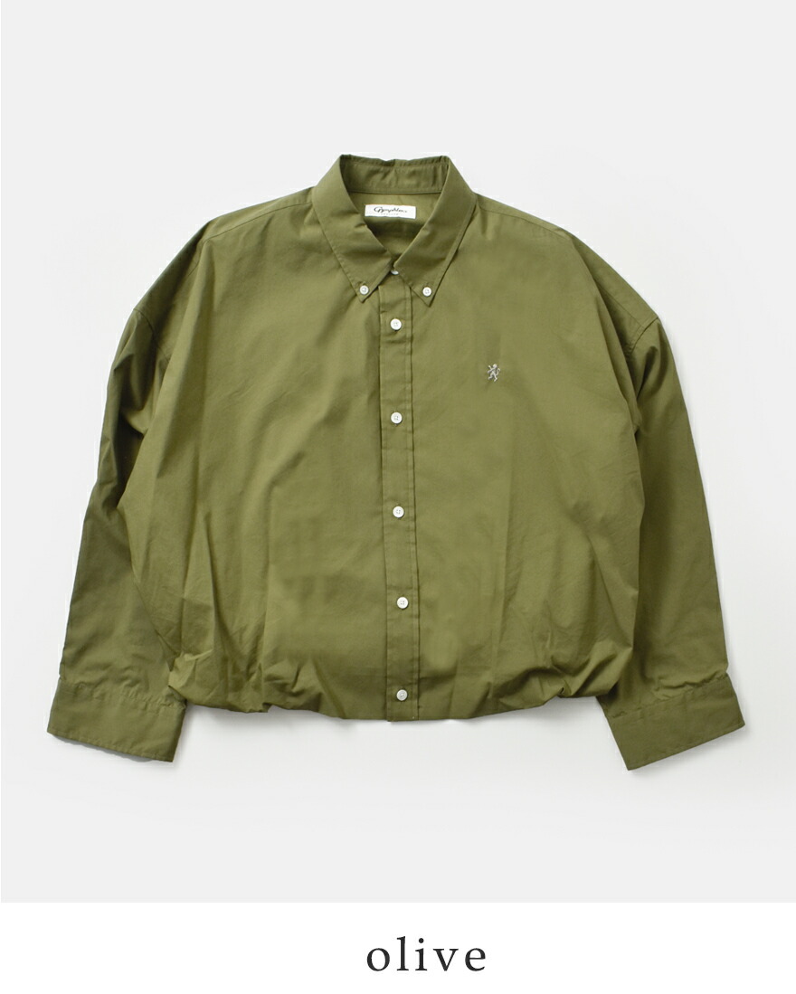 ジムフレックス Gymphlex  コットンタイプライター レギュラーカラー 長袖 シャツ SHORT B.D. SHIRT L S gy-b0310tto 海外出荷不可 2025aw新作【クーポン対象】