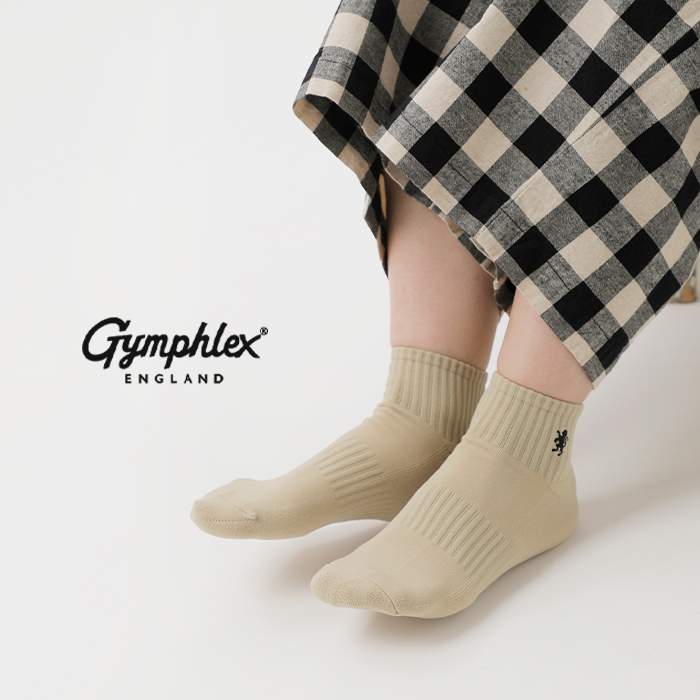 GYMPHLEX（ジムフレックス） ゆうパケット選択可 ロゴ刺繍 ショート