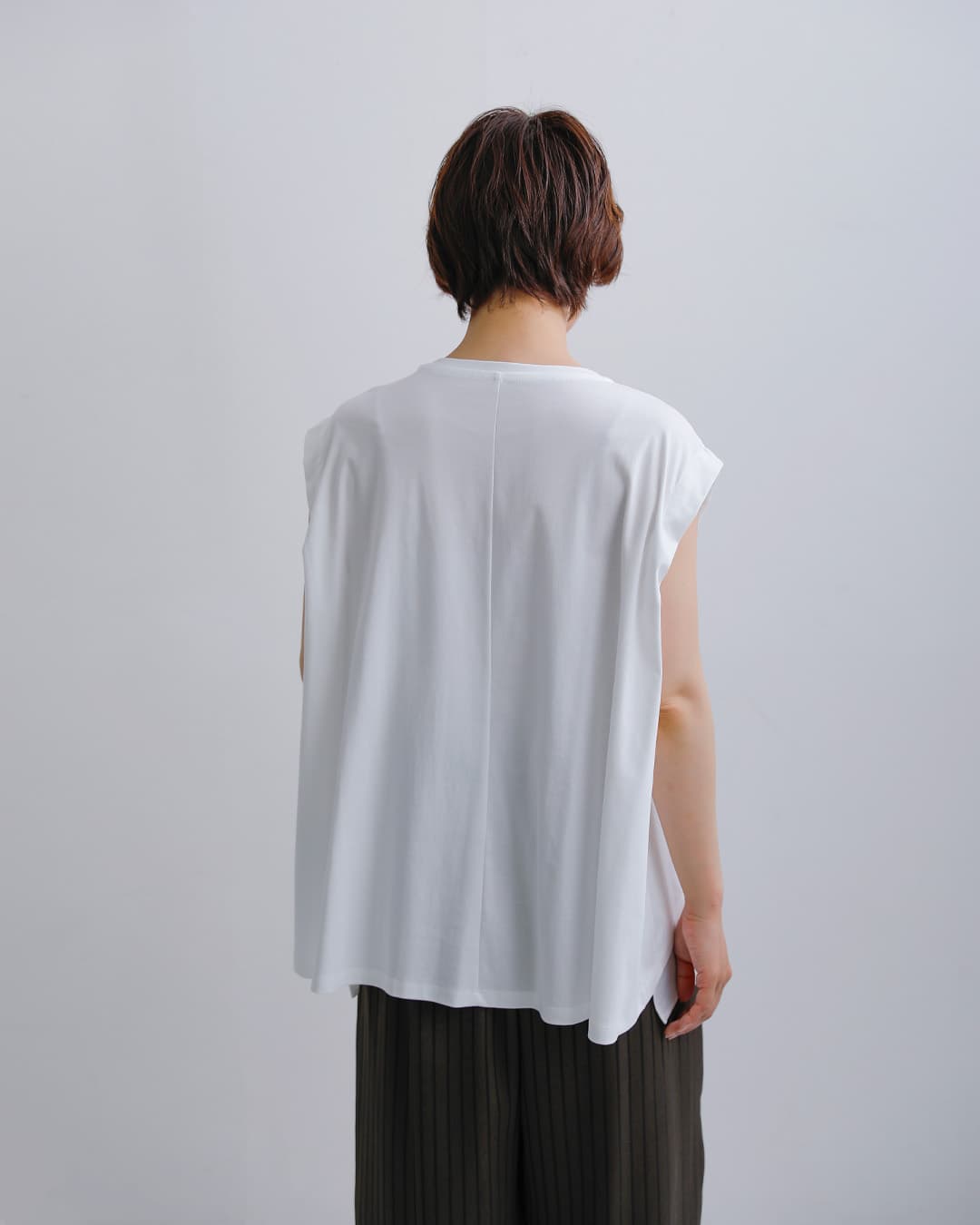 HERENCIA（ヘレンチア） コットン 重ね着風 クルーネック カットソー