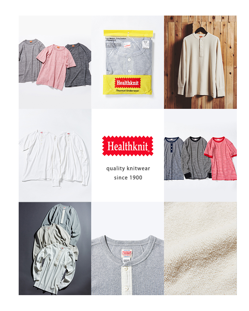 Healthknit(ヘルスニット)コットントンプキンススウェットクルーネック長袖プルオーバー3150