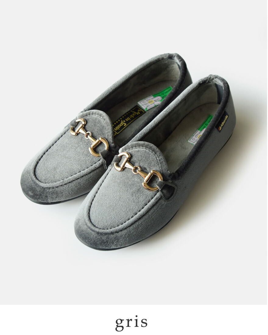 ALBEROLA（アルベローラ） aranciato別注 ベロア ビット ローファー