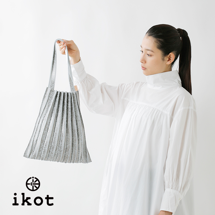 ikot（イコット） カウレザー アコーディオン ハンドバッグ ik123302r