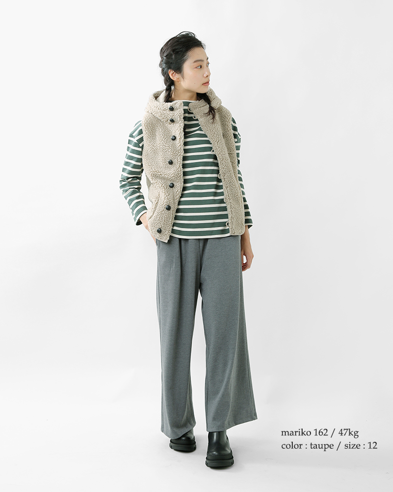 Gymphlex(ジムフレックス)くるみボタンボアフーデッドベストj-1069boa