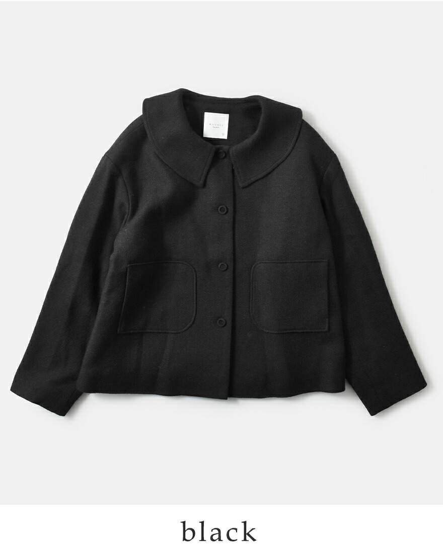 MAGALI（マガリ） シェットランドウールリネン フラットカラー