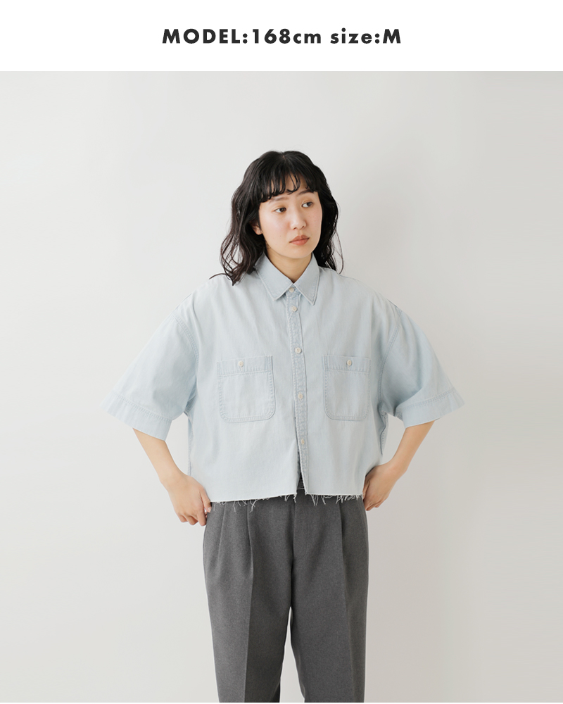 Johnbull 【30%OFF】ジョンブル デニム クロップド ハーフ