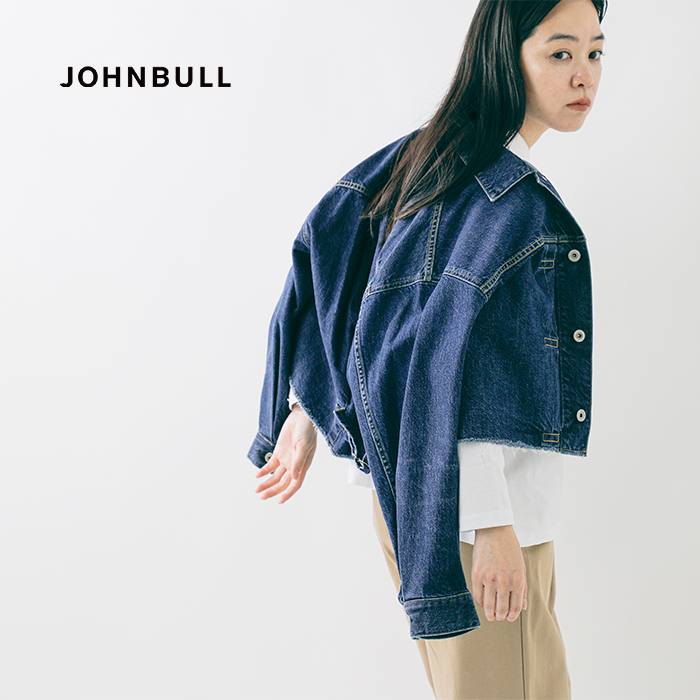 Johnbull(ジョンブル)デニムフレイドトラッカージャケットjl254l01